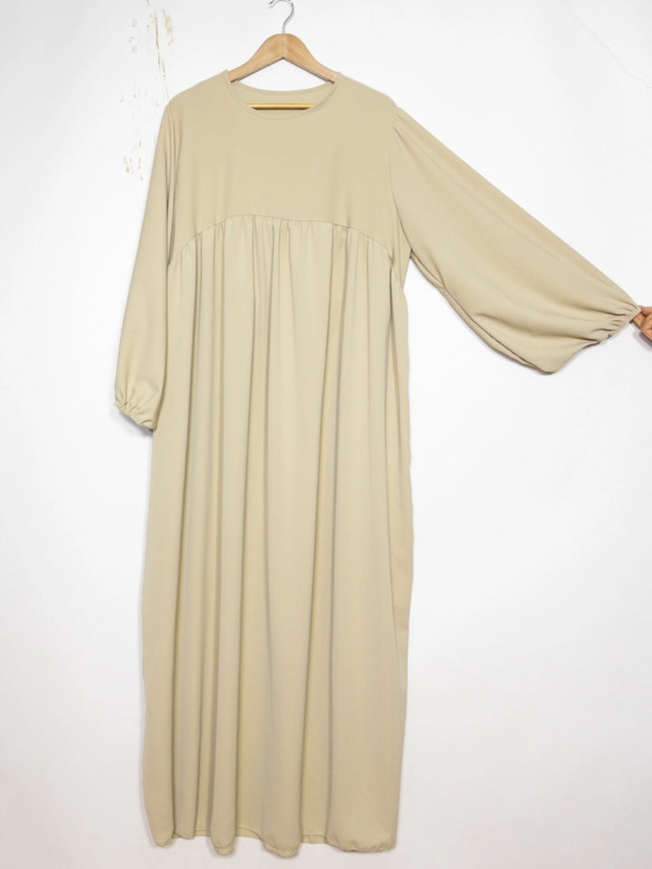 Abaya Lina mit Puffärmeln aus Medina-Seide