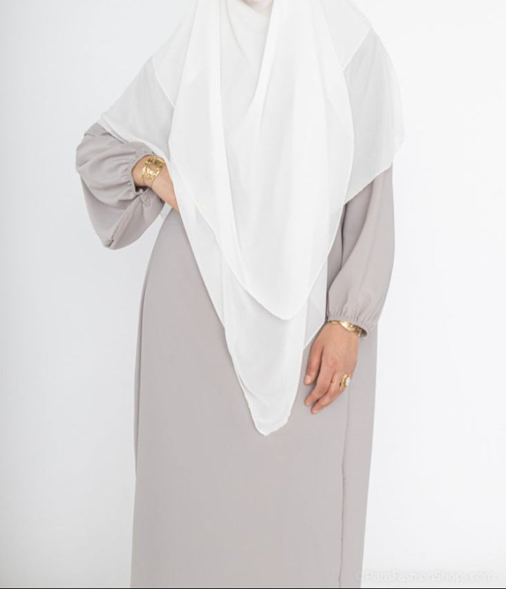 Abaya Malika en soie Médina avec manches ballon