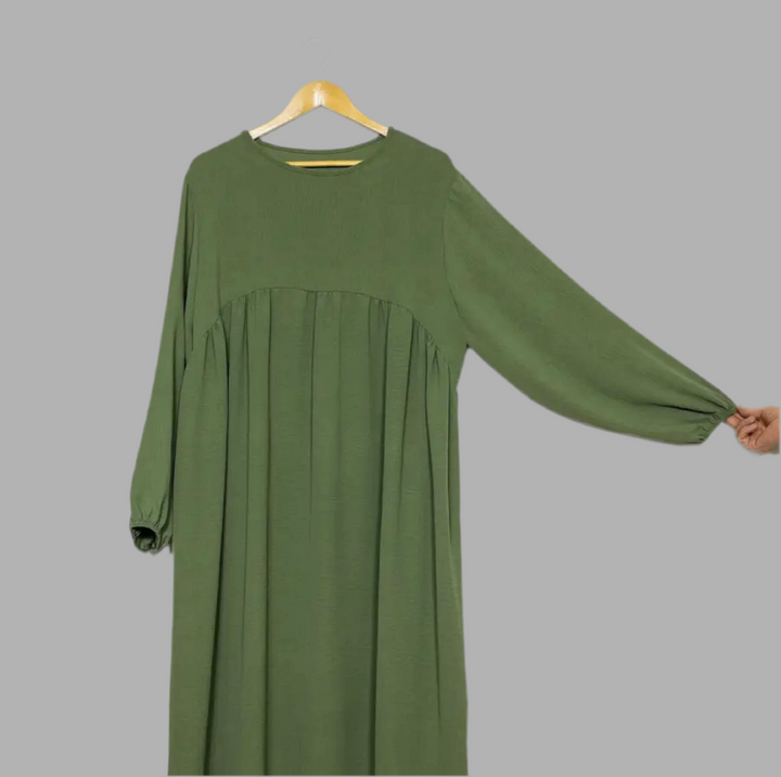 Abaya Lina mit Puffärmeln Jazzstoff