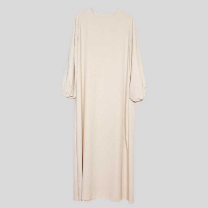 Abaya Malika aus Medina-Seide mit Ballonärmeln