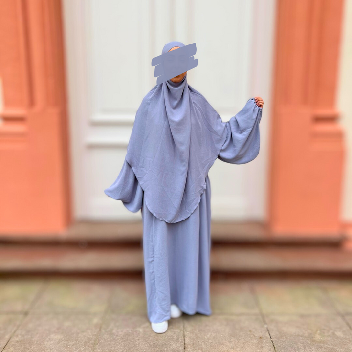 Abaya Alara Blau-grau