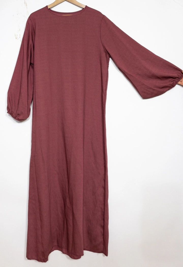 Abaya Malika aus Jazzstoff mit Ballonärmeln
