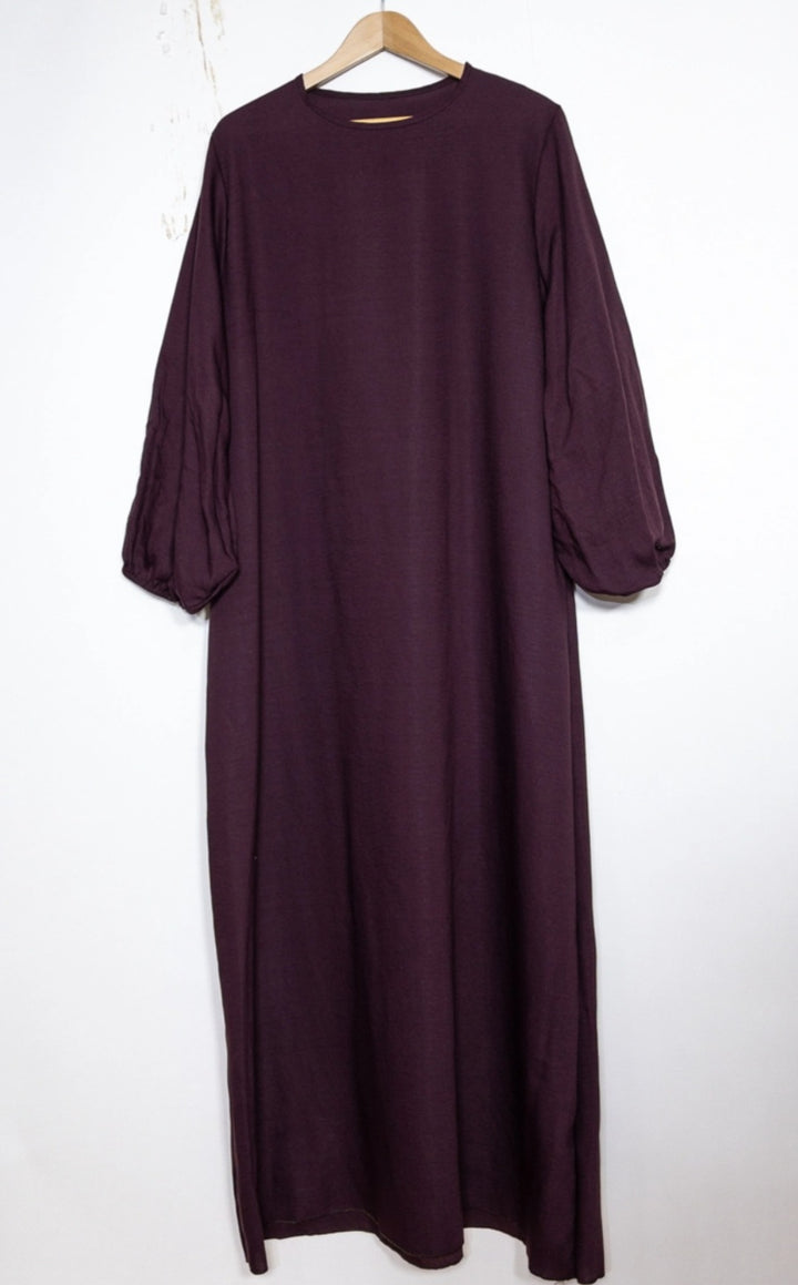 Abaya Malika aus Jazzstoff mit Ballonärmeln
