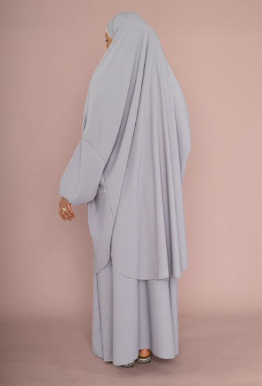 Ensemble jilbab Nadia avec jupe en soie Médina