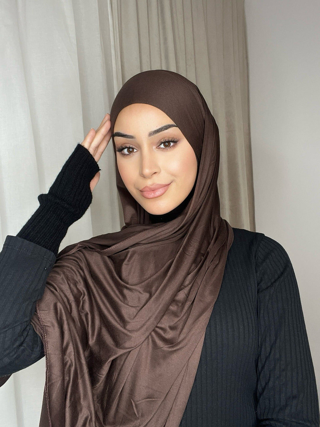 Jersey hijab om te strikken