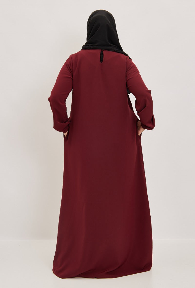 Abaya Hafida mit engen Ärmel