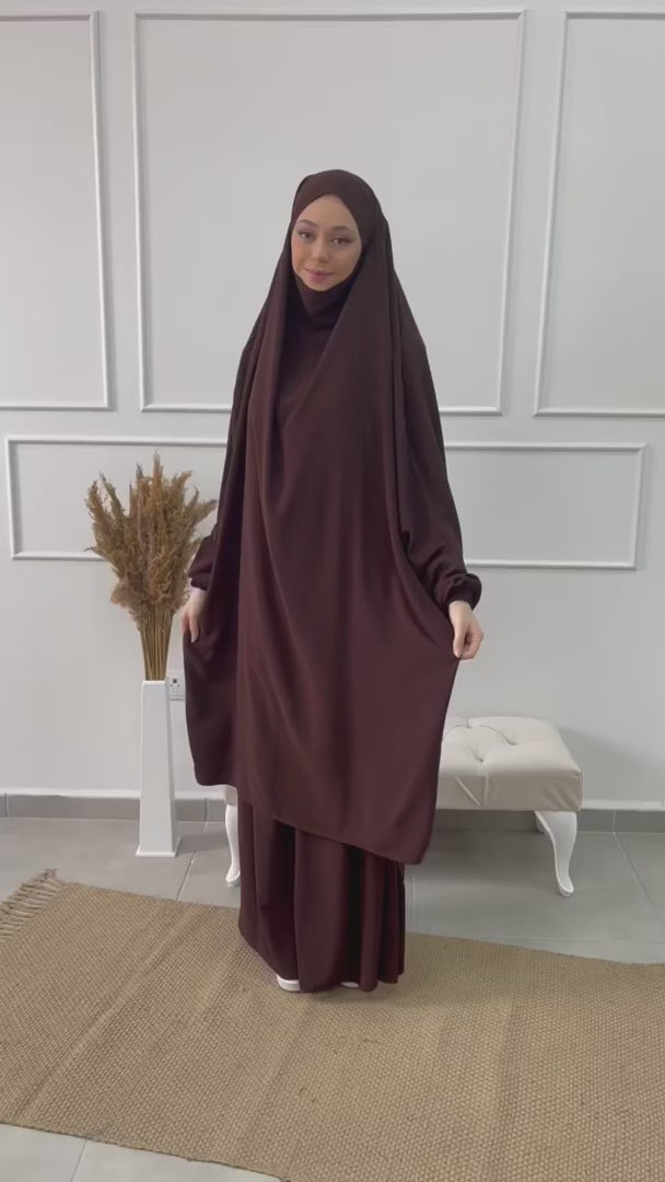 Hoogwaardige jilbab 2-delig